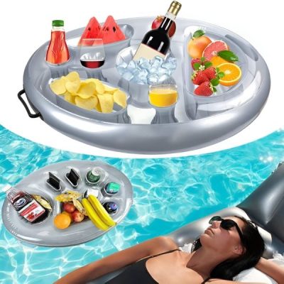 Popoln napihljiv pladenj za pijače za bazen | FLOATPLATI