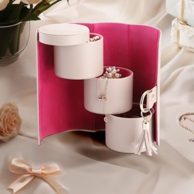 Organizator za nakit za potovanja - 3 plasti, podložen z žametom | LAYERLY