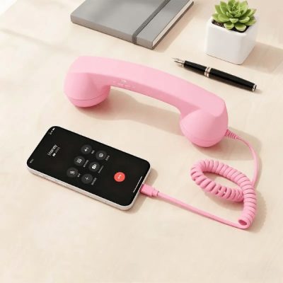 Retro telefonska slušalka - USB-C, brez seznanjanja, brez baterije | RETOTALK